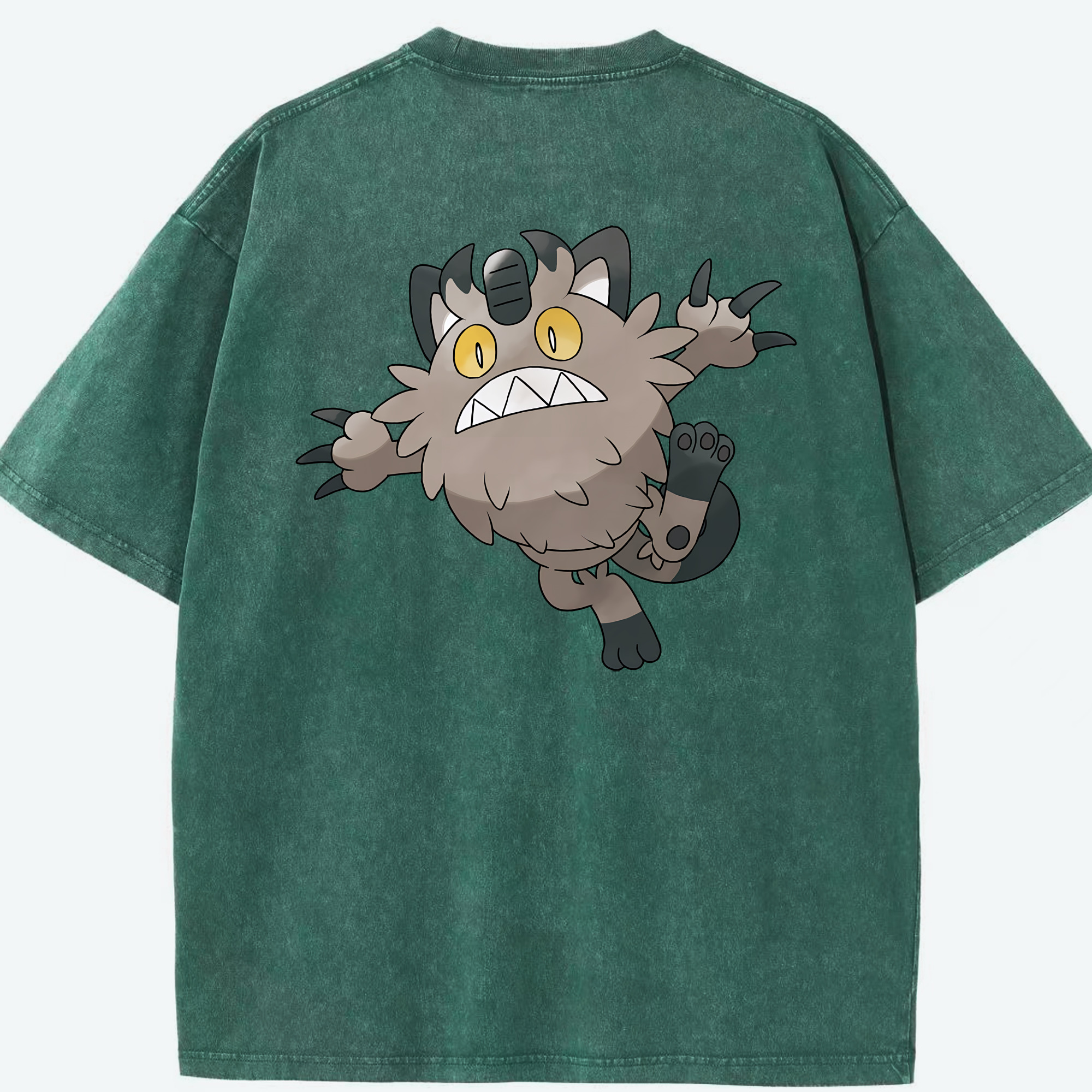（画像用） ポケットモンスター Pokémon 綿100% ヴィンテージ風 半袖Tシャツ（背面プリント）